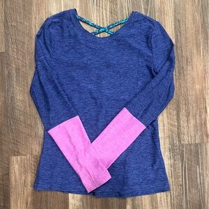 Old Navy Blue and Pink Kids Shirt